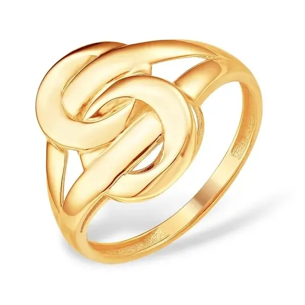 Кольцо декоративное из красного золота