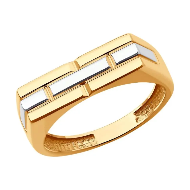 Печатка из комбинированного золота