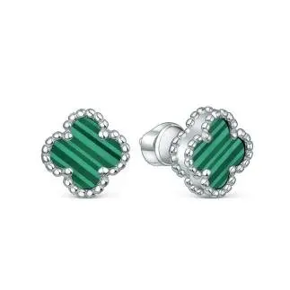 Серьги пуссеты из серебра