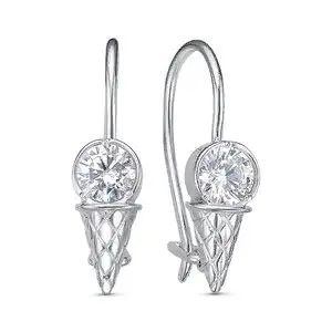 Серьги детские из серебра вид 1