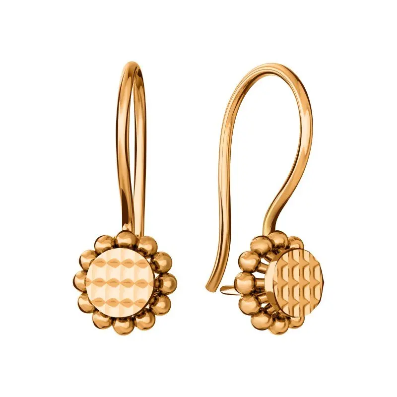 Серьги детские из красного золота