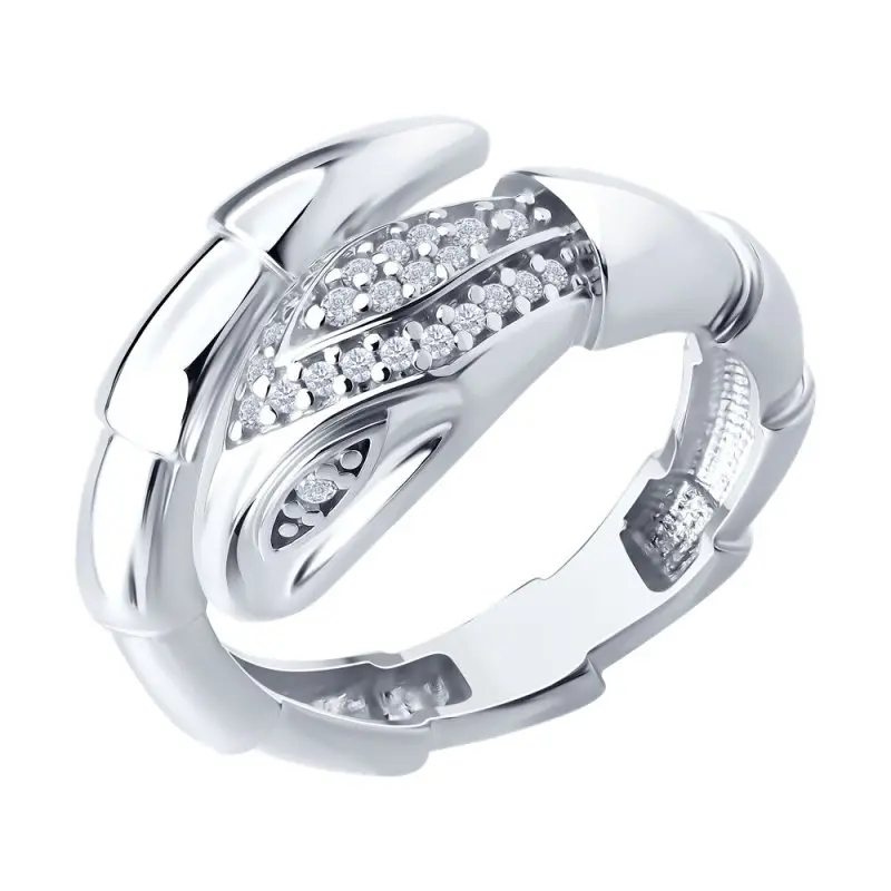 Кольцо декоративное из серебра