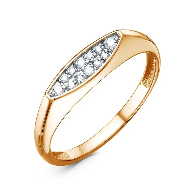 Кольцо декоративное из красного золота