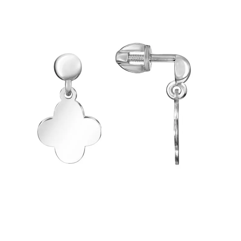 Серьги пуссеты из серебра