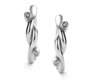 Серьги конго из серебра