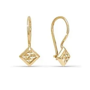 Серьги детские из красного золота