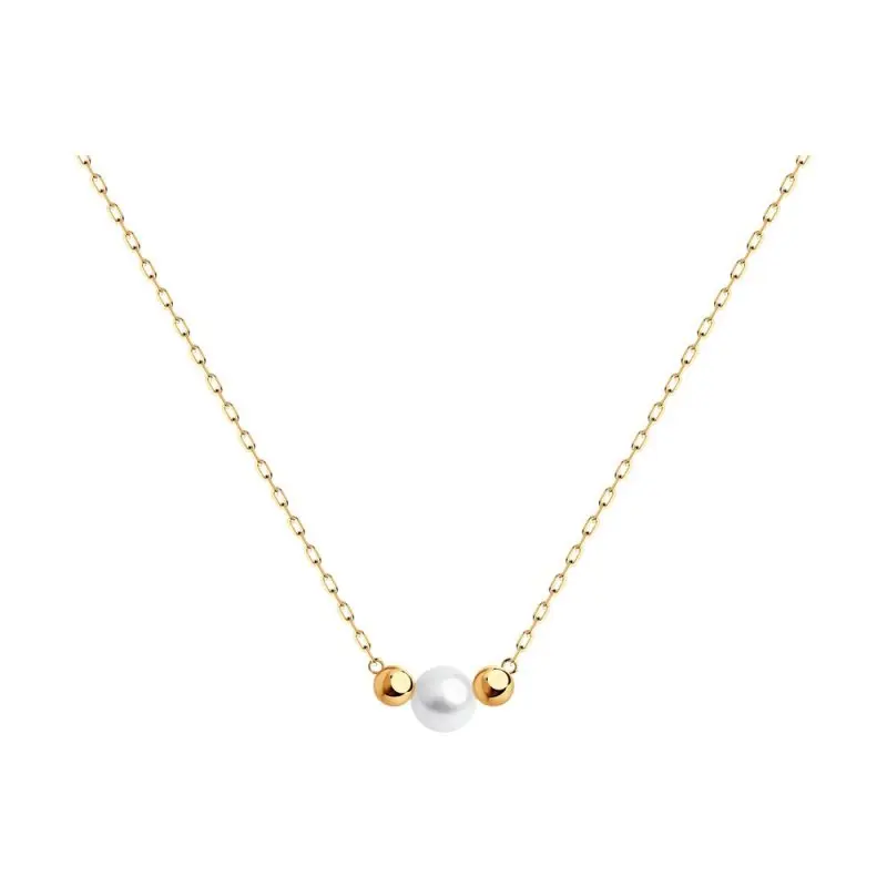 Цепь колье из красного золота