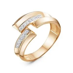 Кольцо декоративное из красного золота