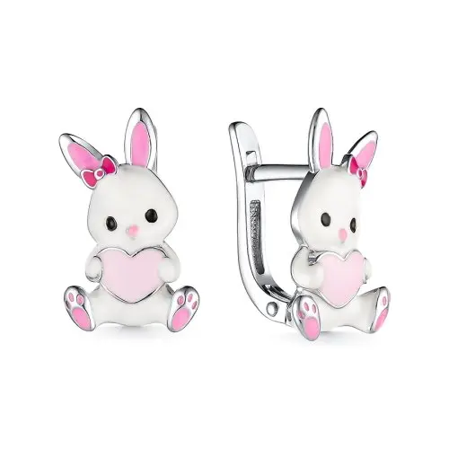 Серьги детские из серебра