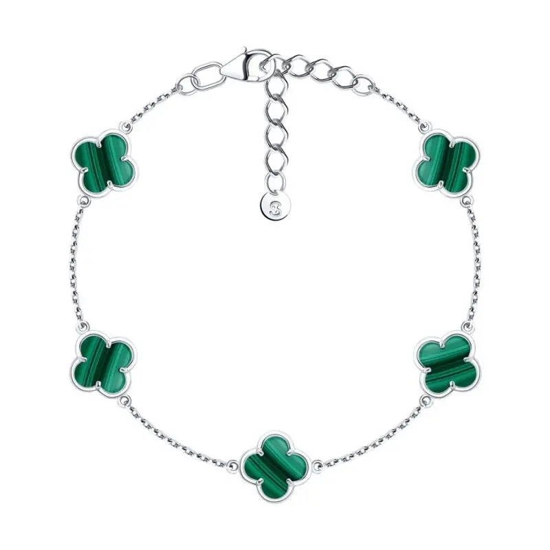 Браслет декоративный из серебра