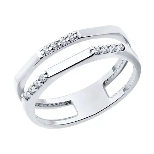 Кольцо декоративное из серебра