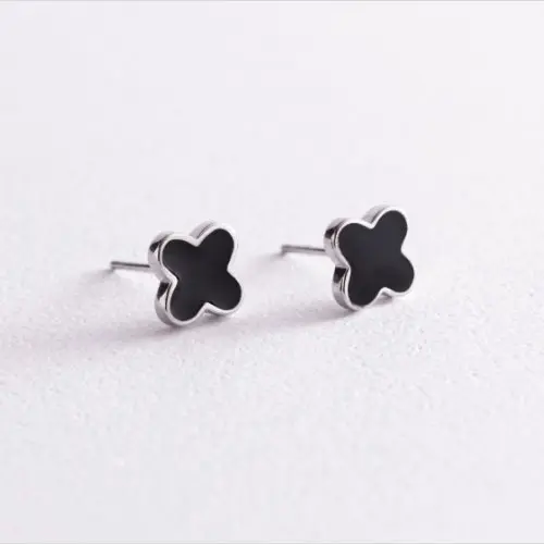 Серьги пуссеты из серебра