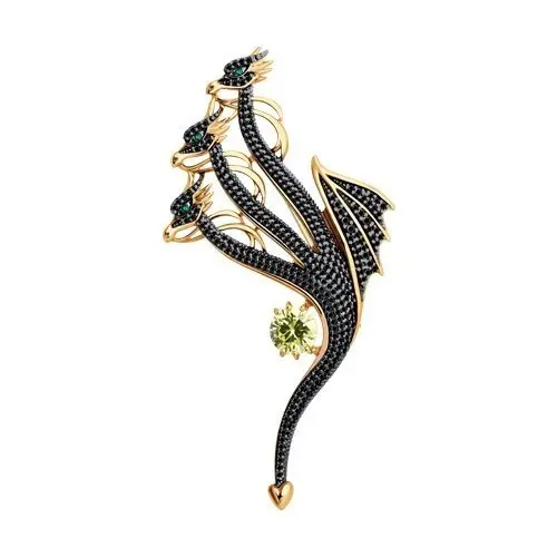 Брошь из позолоты