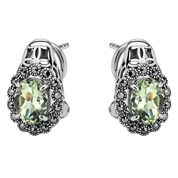 Серьги с английским замком из серебра