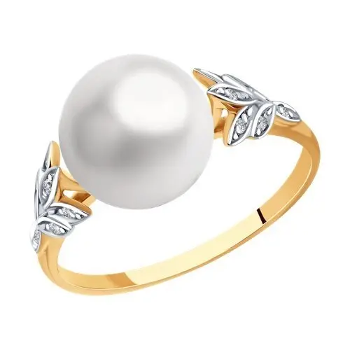 Кольцо декоративное из красного золота