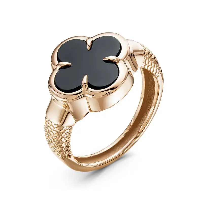 Кольцо декоративное из красного золота