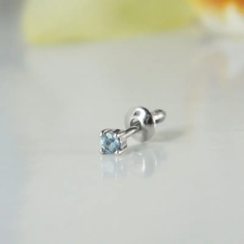 Серьги одиночные из серебра