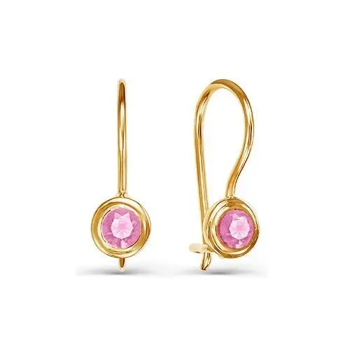 Серьги детские из красного золота