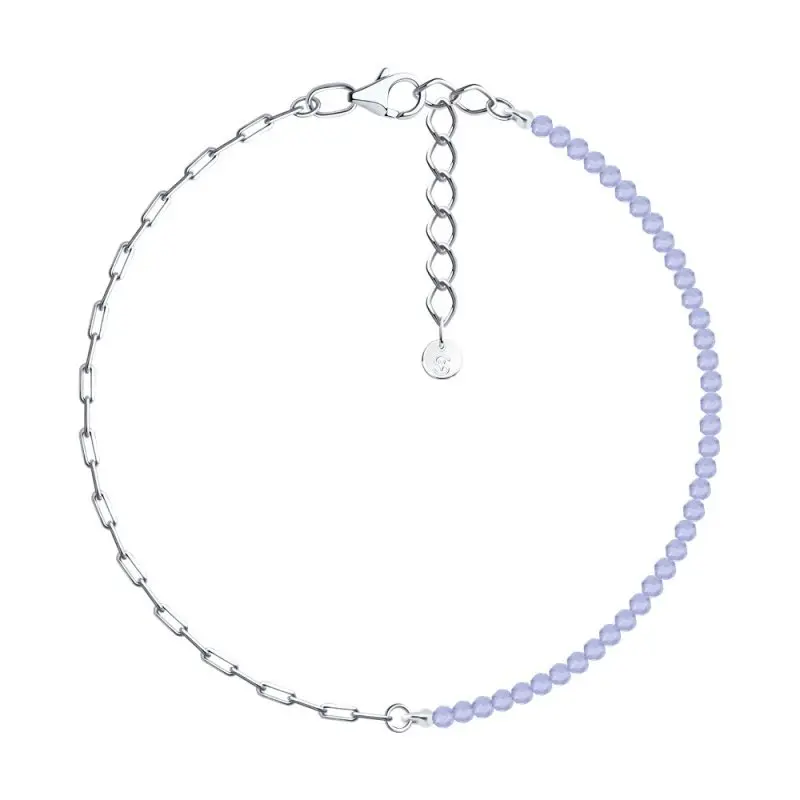 Браслет декоративный из серебра