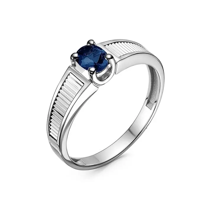 Кольцо декоративное из белого золота