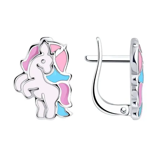 Серьги детские из серебра