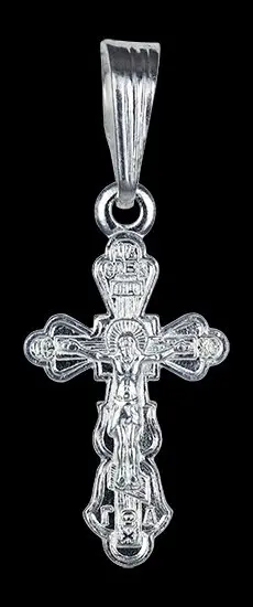Подвеска крест из серебра