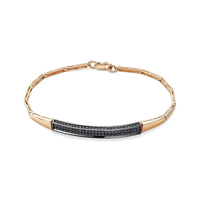 Браслет декоративный из комбинированного золота