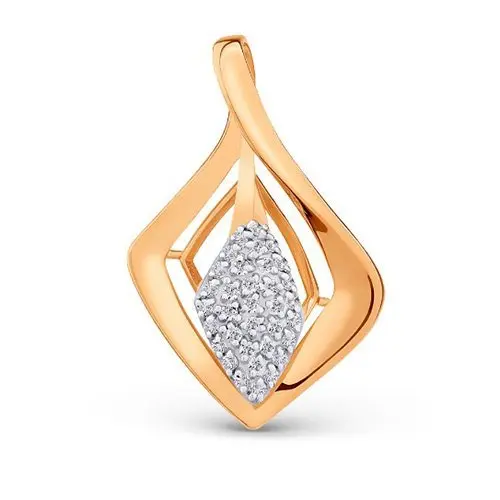 Подвеска декоративная из красного золота