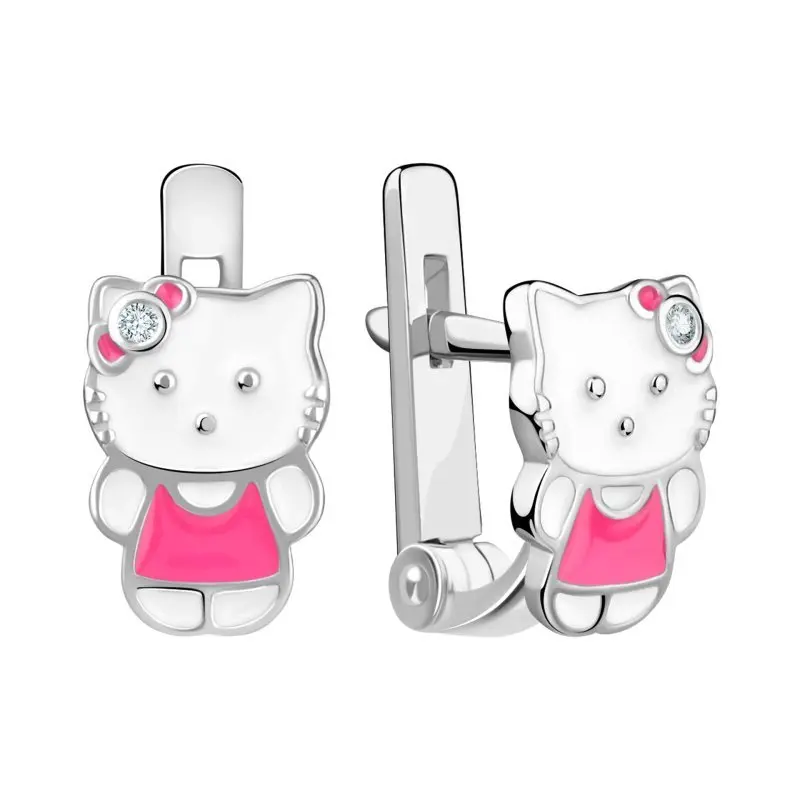 Серьги детские из серебра