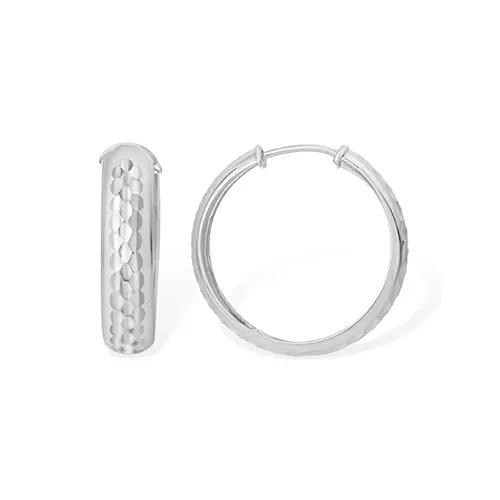 Серьги конго из серебра