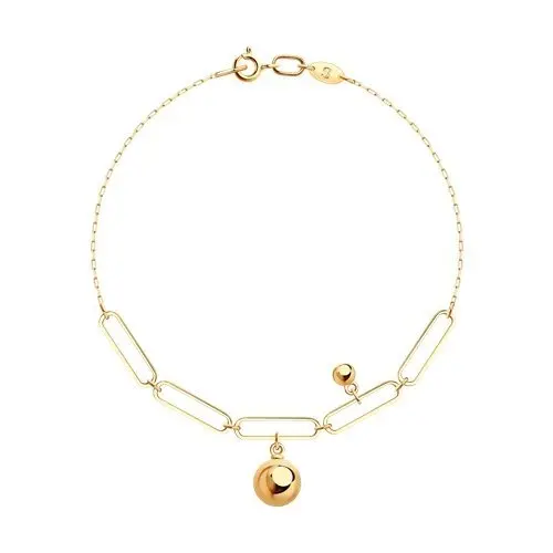 Браслет декоративный из красного золота