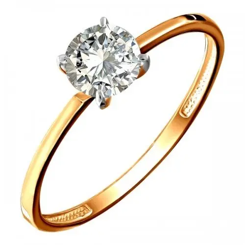 Кольцо декоративное из красного золота