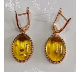 Серьги подвесные из серебра