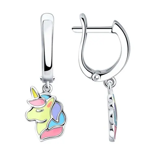 Серьги детские из серебра