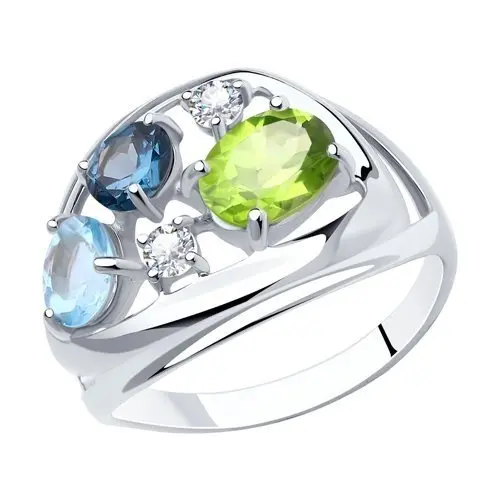 Кольцо декоративное из серебра