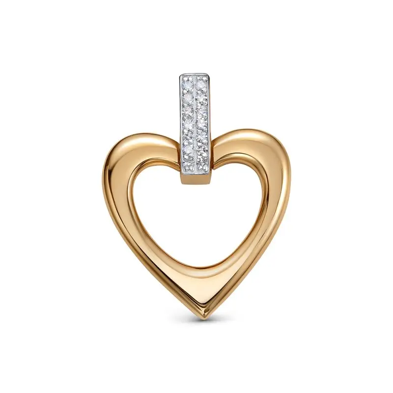 Подвеска декоративная из комбинированного золота