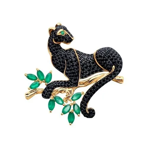 Брошь из красного золота