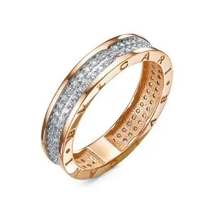 Кольцо декоративное из красного золота