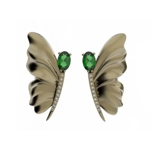 Серьги с английским замком из красного золота