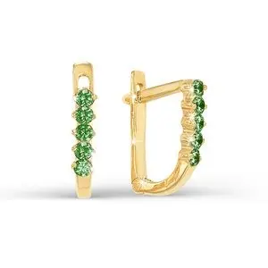 Серьги детские из красного золота