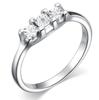 Кольцо декоративное из серебра