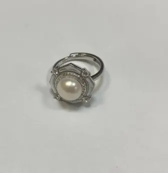 Кольцо декоративное из серебра