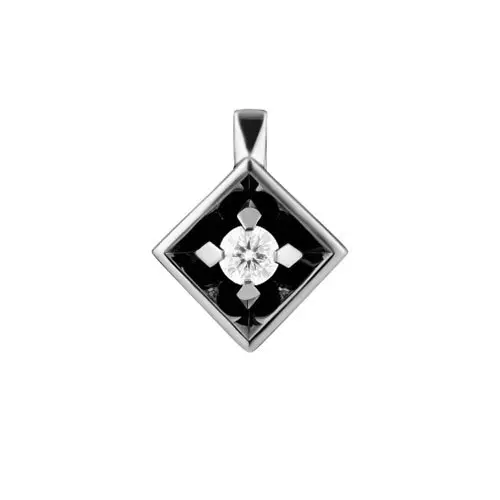 Подвеска декоративная из белого золота