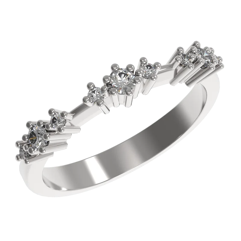 Кольцо декоративное из серебра