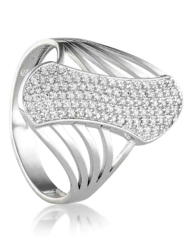 Кольцо декоративное из серебра