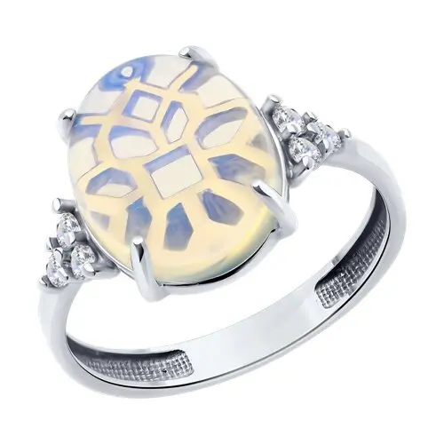 Кольцо декоративное из серебра