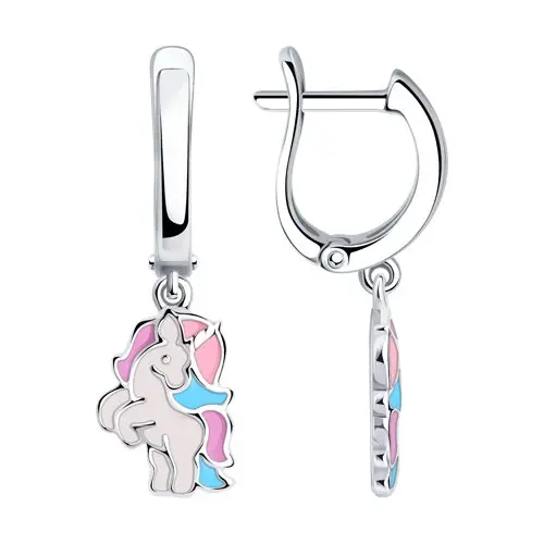 Серьги детские из серебра