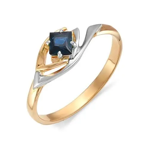 Кольцо декоративное из комбинированного золота