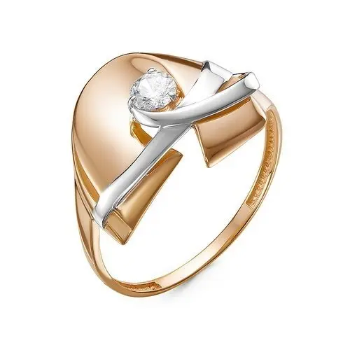 Кольцо декоративное из красного золота