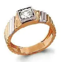 Печатка из комбинированного золота